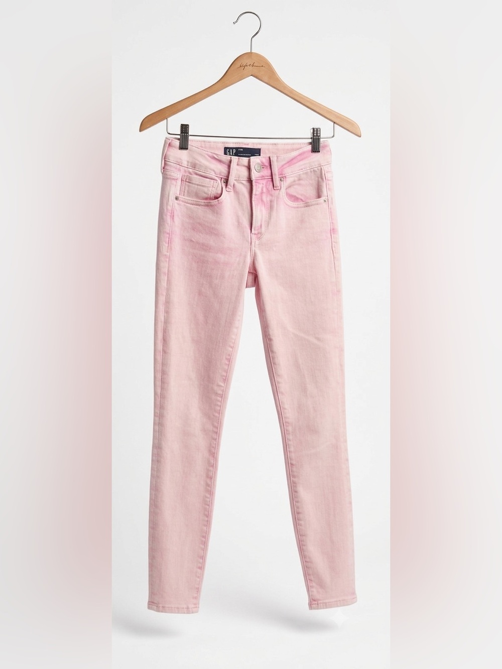 GAP Pink Universal Legging Denim Skinny Jeans Size 2 / 26R Acid Wash